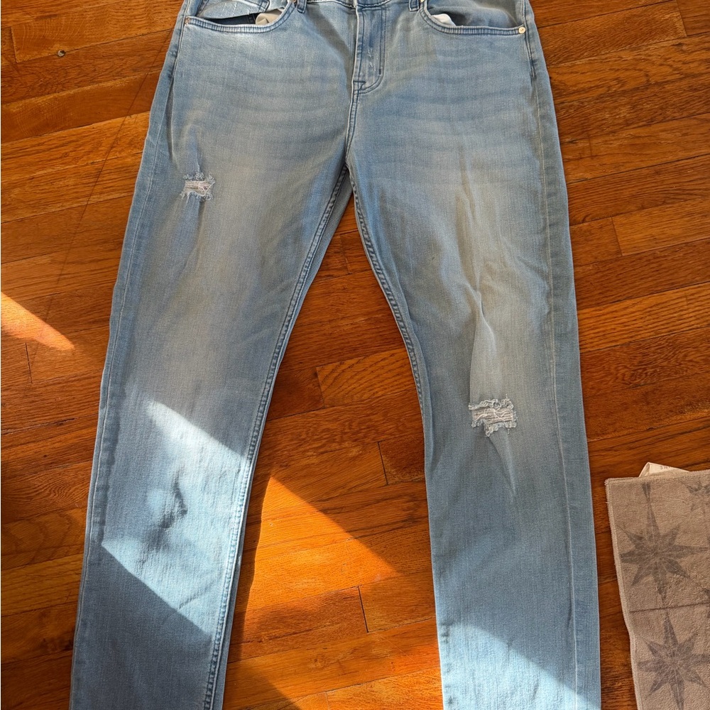 7 For All Mankind Light Blue Men's Skinny Jeans